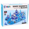 Magnetická stavebnice Ledové království figurky zvířat 94 dílků Modrá 4