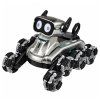 Robotický pes Dálkově ovládaný RC 8 kol Triky Stříbrný 2