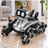 Robotický pes Dálkově ovládaný RC 8 kol Triky Stříbrný 4