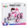Robotický pes dálkově ovládaný 8 kol akrobacie 360° růžový 7
