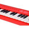 Dětský elektronický keyboard 37 kláves s mikrofonem červený 8