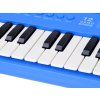 Dětský elektronický keyboard 37 kláves s mikrofonem modrý 11