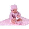Mluvící panenka miminko 45 cm, 12 zvuků, růžová ZA6437 4