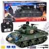 RC tank Sherman M4A3 střílející kouř zvuk