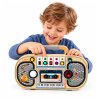 Dřevěné interaktivní rádio manipulační deska LED světla zvuky 2
