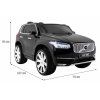 Elektrické autíčko Volvo XC90 s ovladačem lakované černé 2