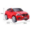 Elektrické autíčko BMW X6 M, 2 místné červené 1