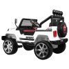 Ramiz Jeep Raptor 4x4, kožená sedačka, 2 místné bílé 3