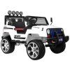 Ramiz Jeep Raptor 4x4, kožená sedačka, 2 místné bílé 2