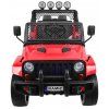 Ramiz Jeep Raptor 4x4, kožená sedačka, 2 místné červené 5