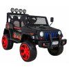 Ramiz Jeep Raptor 4x4, kožená sedačka, 2 místné černé s plameny