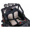 Ramiz Jeep Raptor 4x4, kožená sedačka, 2 místné černé s plameny