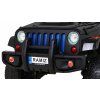 Ramiz Jeep Raptor 4x4, kožená sedačka, 2 místné černé s plameny