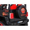Ramiz Jeep Raptor 4x4, kožená sedačka, 2 místné černé s plameny