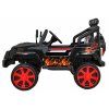 Ramiz Jeep Raptor 4x4, kožená sedačka, 2 místné černé s plameny 4