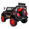 Ramiz Jeep Raptor 4x4, kožená sedačka, 2 místné černé s plameny 5
