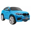 Elektrické autíčko BMW X6 M, 2 místné lakované modré 4