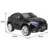 Elektrické autíčko BMW X6 M, 2 místné lakované černé 2