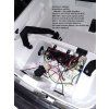Elektrické autíčko Land Rapid Racer bílé EVA