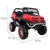 Elektrické autíčko Mercedes Unimog červené 1