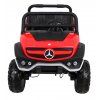 Elektrické autíčko Mercedes Unimog červené 2
