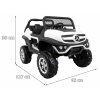 Elektrické autíčko Mercedes Unimog bílé 2