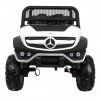 Elektrické autíčko Mercedes Unimog bílé