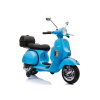 Dětská elektrická motorka Vespa modrá 3