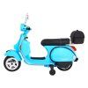 Dětská elektrická motorka Vespa modrá 5