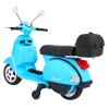 Dětská elektrická motorka Vespa modrá 6