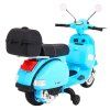 Dětská elektrická motorka Vespa modrá 8