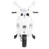 Dětská elektrická motorka Vespa bílá 4