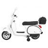 Dětská elektrická motorka Vespa bílá 5