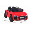 Elektrické autíčko Audi R8 Spyder S červené 1