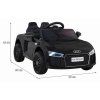 Elektrické autíčko Audi R8 Spyder S černé 1