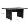 Souprava zahradního nábytku z technorattanu Grey 8