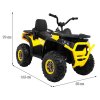 Dětská elektrická čtyřkolka X-MAX 607 žlutá 2