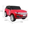 Dětské elektrické autíčko Range Rover HSE LAK červené 12