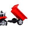 Elektrické autíčko Traktor s přívěsem na akumulátor svítí 10