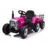Elektrický traktor s přívěsem, 2.4GHz růžový 2