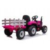 Elektrický traktor s přívěsem, 2.4GHz růžový 3