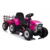 Elektrický traktor s přívěsem, 2.4GHz růžový 7