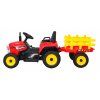 Elektrický traktor s přívěsem, 3.4GHz červený 3
