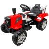 Elektrický traktor s přívěsem C2 červený 3