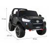 Elektrické autíčko Toyota Hilux  černá 3