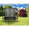 Zahradní trampolína SKY FLYER RING 2v1 244 cm BLACK 3