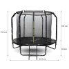Zahradní trampolína SKY FLYER RING 2v1 244 cm BLACK 2