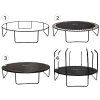 Zahradní trampolína SKY FLYER RING 2v1 366 cm BLACK 3