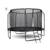 Zahradní trampolína SKY FLYER RING 2v1 366 cm BLACK 4