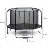 Zahradní trampolína SKY FLYER RING 2v1 366 cm BLACK 6